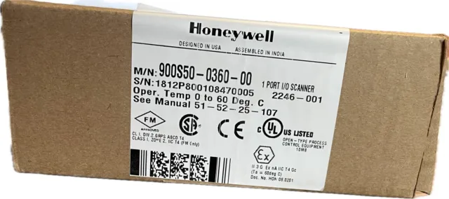 Neuf Honeywell 900C50-0360-00 Module scanner E/S pour rack déporté