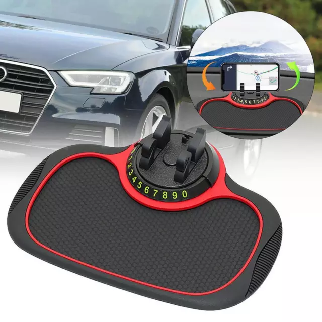 Car Stand Non Slip Dashboard Mount Mat Number Parking Phone Holder Anti-Skid-Pad