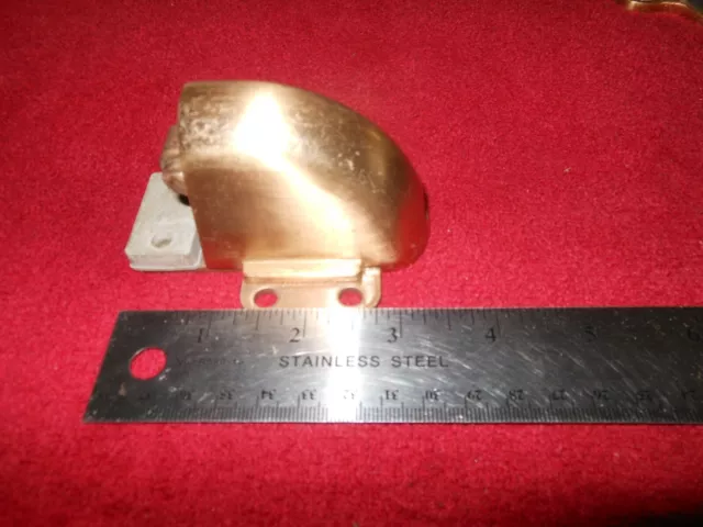 Vintage Glynn-Johnson brass door stop, catch latch/holder