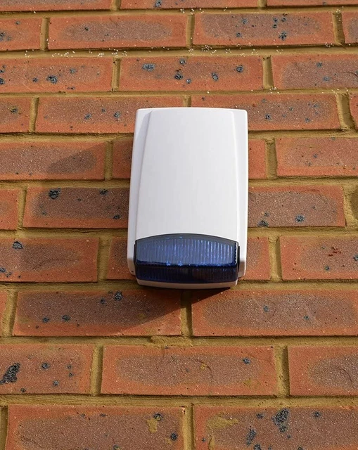 Scatola allarme fittizia obiettivo blu strobo lunga durata LED lampeggiante 2-3 anni durata della batteria