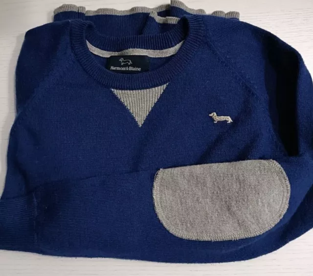 MAGLIONI Girocollo Bambino HARMONT E BLAINE COTONE ORIGINALE - 8 Anni 2