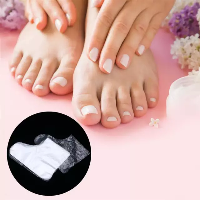 100 Pcs Disposable Foot Covers One-Time Foot Cover Film Pedicure Rem;c;