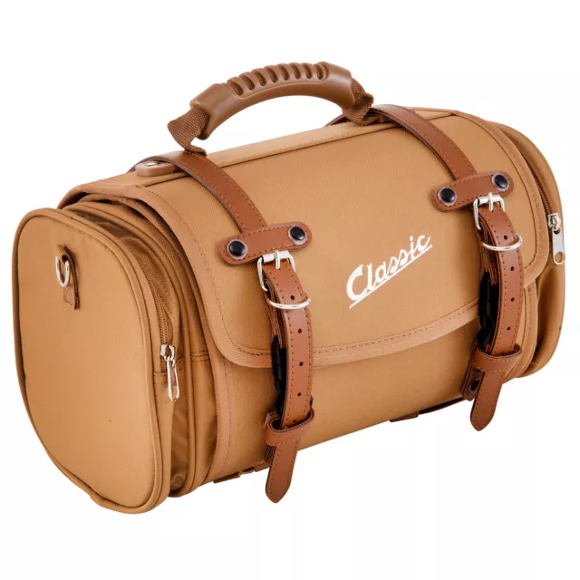 Tasche Koffer Classic klein 10 Liter braun für Gepäckträger Piaggio Vespa Roller