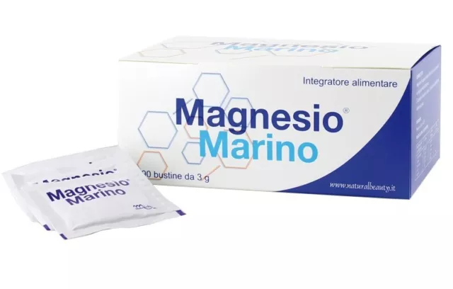 Naturalbeauty Marine Magnesium NahrungsergÃ¤nzungsmittel Glutenfrei 90 Beutel