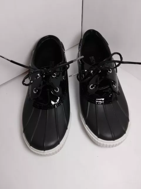 Michael Kors Size 8 - Hyde womens black lace up duck shoes