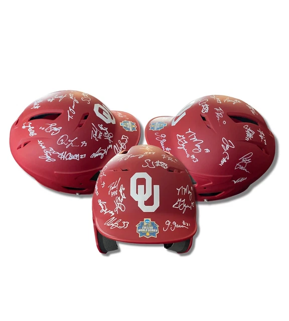 2023 Oklahoma Sooners Women’s Softball Team Signed Helmet WCWS 20 Sigs 2023 Oklahoma Sooners Women’s Softball Team Signed Helmet WCWS 20 Sigs