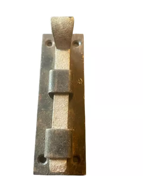 Antique Vintage Hand Forged Barn Shed Door Sliding Latch - 4.25" - ENGLAND