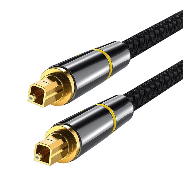 HIFI 5.1 Digital SPDIF Fiber Toslink Optical Audio Cable for Box Speaker(1M G2G2