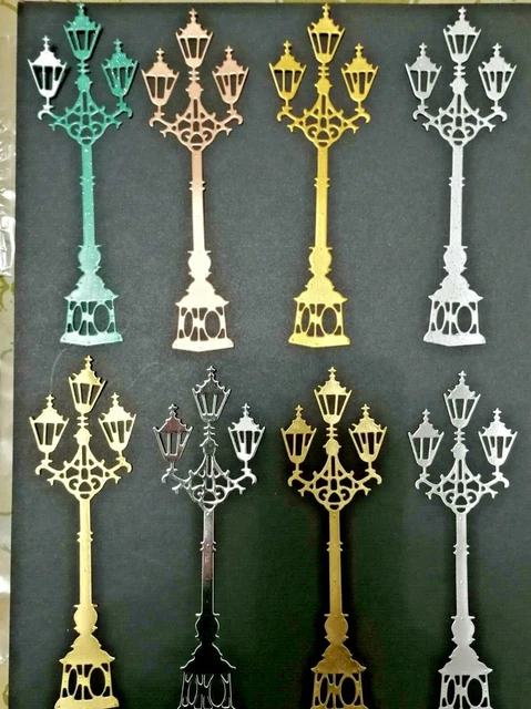 Craft Stanzschnitte 8 Weihnachten traditionelle Lamppost Kartenaufleger (Set 2)