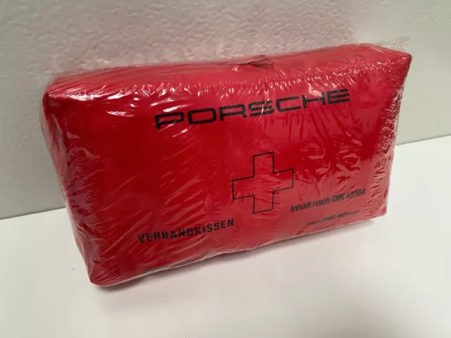 Kit Pronto Soccorso Originale Porsche/Hans Hepp Rosso. Nuovissimo, sigillato, DIN13164