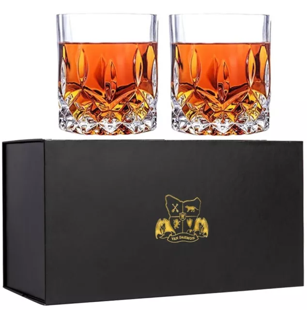 Whisky Glasses Set Whiskey Glass Tumblers GIFTS Birthday Tumbler Christmas Xmas