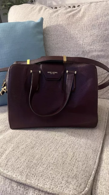 HENRI BENDEL 712 Zip Tote Large Satchel Bag Leather Handbag Oxblood NWT 349.00 PicClick