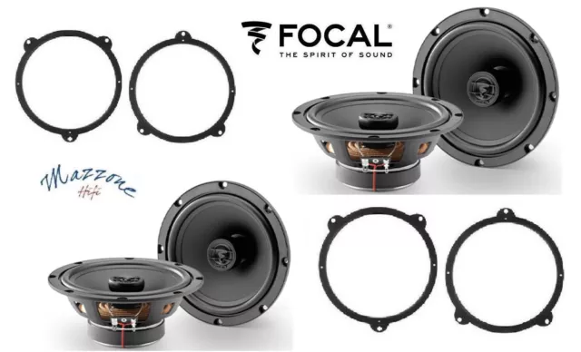 FOCAL RCX-165 Set 4 Haut Parleur pour BMW Serie 3 E46 2002> Avec Supports VA /