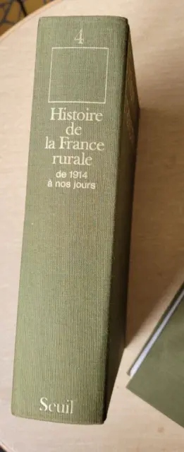 HISTOIRE DE LA FRANCE RURALE * Tome 4 * Georges Duby *EDITIONS du Seuil 1976