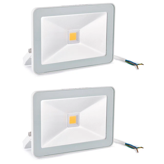 2 x Design LED Fluter 30W kaltweiß 6500K IP65 120° direkt 230V flach UVP 99€