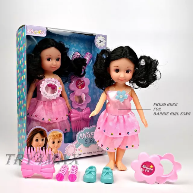 Doll Head Fashion Glamour Hair Styling Dolls Play Set Kids Children Xmas  Gift 