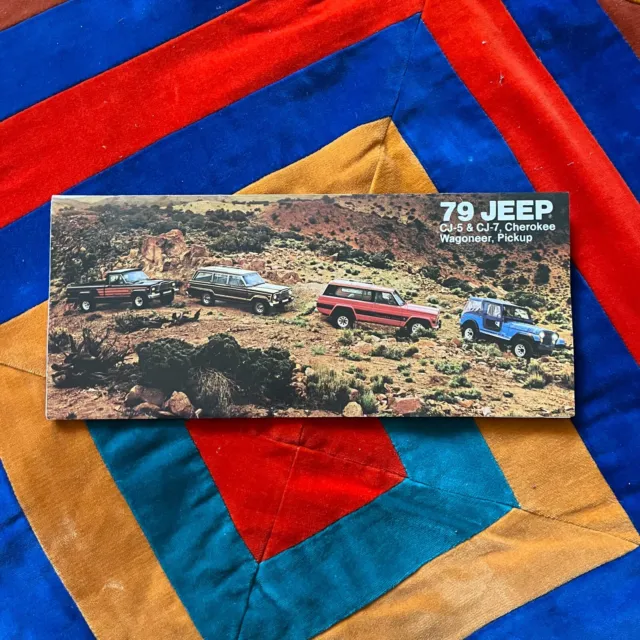 1979 Jeep Full Line small Sales Brochure Ad CJ-5, Cherokee, Wagoneer, Pickup