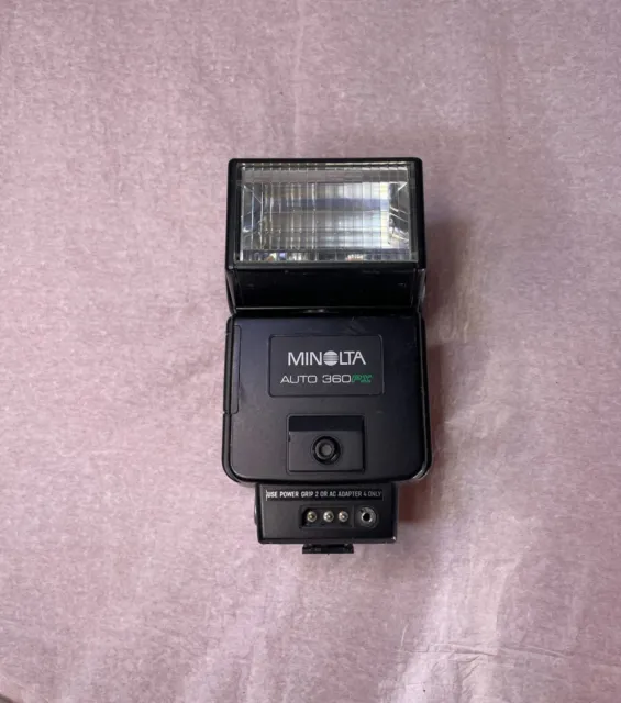 Minolta Auto 360PX Flash Battery Powered ( Not Tested )