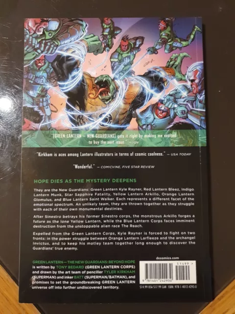 Green Lantern New Guardians Volume 2: Like New Book, Tony Bedard 2