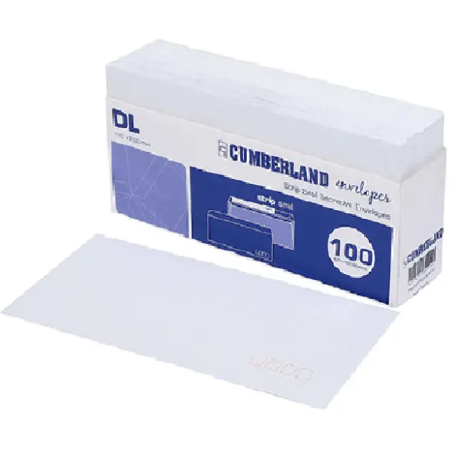 NEW Cumberland DL Envelopes Business Plain 80GSM 110x220mm Handy Tray 100
