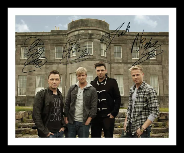 Westlife Autograph Signed & Framed Photo