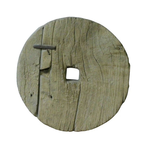 Rustic Raw Wood Round Thick Plank Display Board ws755S