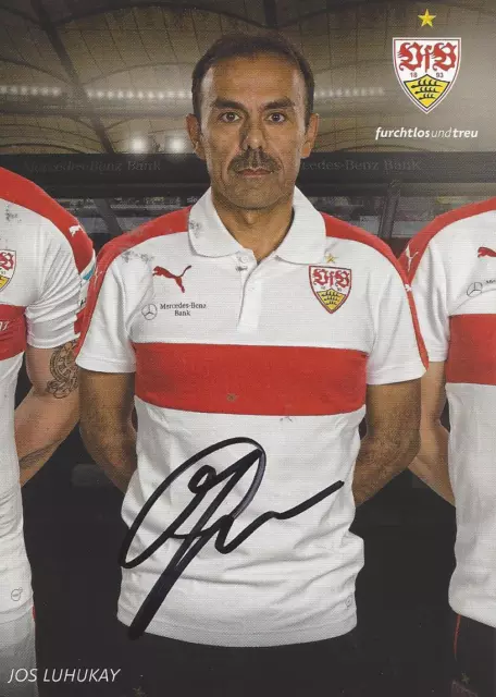 Jos Luhukay-Ex-Trainer-Vfb Stuttgart-Autogrammkarte-Rar