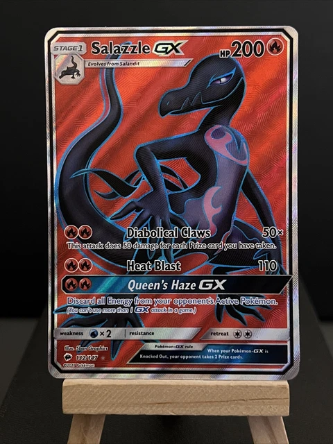 Pokemon Card Salazzle GX 132/147 Burning Shadows Full Art Rare NM