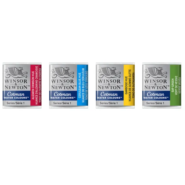 Winsor & Newton Cotman Acuarela 48 Disponible Medio Godets Colores