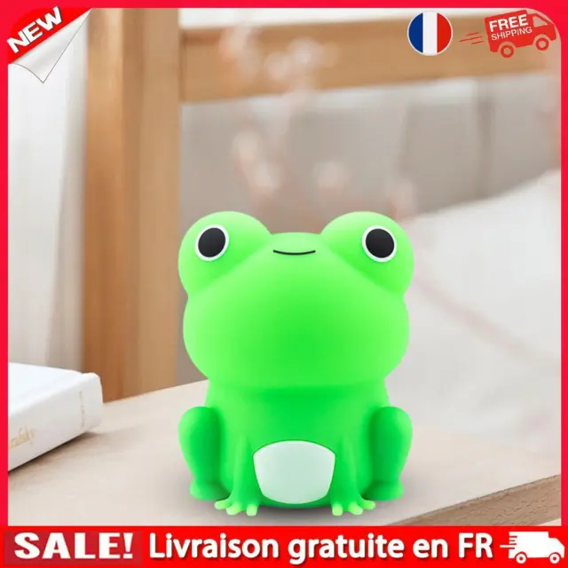 Frog Night Lamp Dimmable Silicone Table Lamp Gift for Boys Girls(Colorful Light)