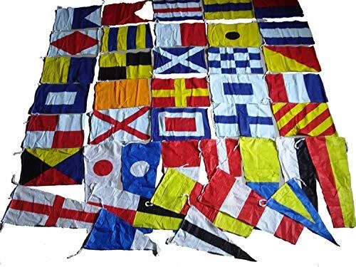 Marine Nautical Sailboat Boating Signal Code Flag - Set of Total 40 Flag -Tot...
