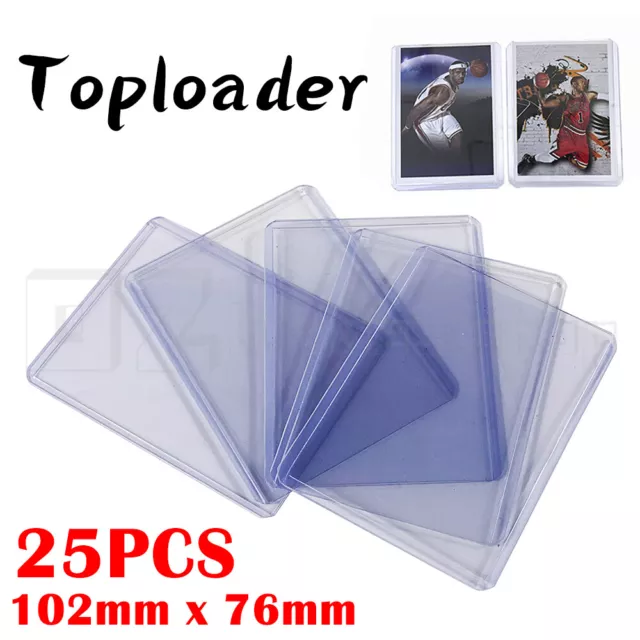 25x Toploaders Top Loaders thin Top Loader 35pt 3x4 25pcs Bulk Pokemon NBA MTG 2