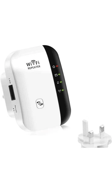 WiFi Extender Range Booster, 2.4G Network with Integrated Antennas LAN Port