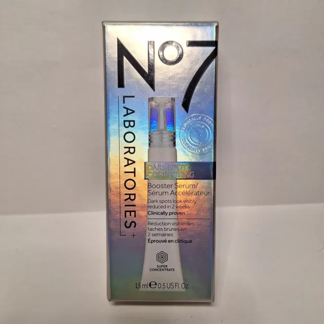 No7 Dark Spot Correcting Booster Serum 0.5 Oz Super Concentrate New Sealed