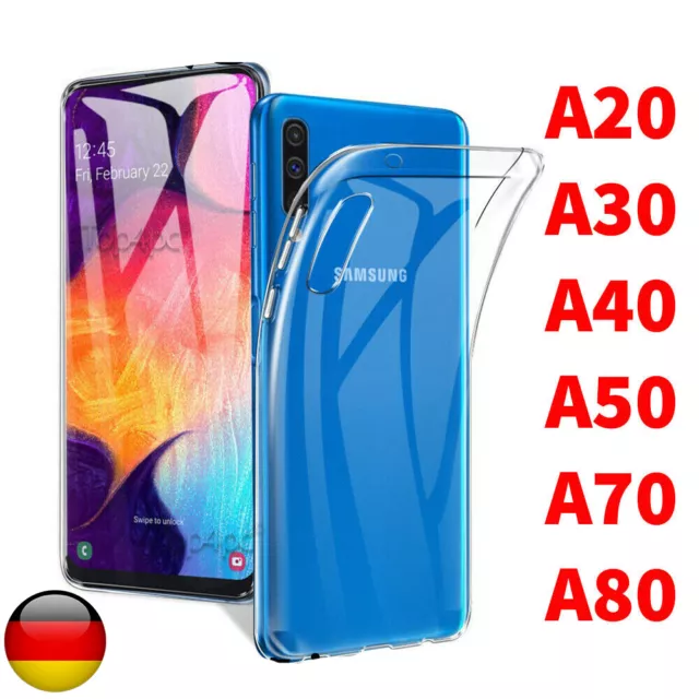 Hülle Für Samsung Galaxy A50 A70 A80 A20 A30 A10 A20e Case Stoßfest Silikon Klar