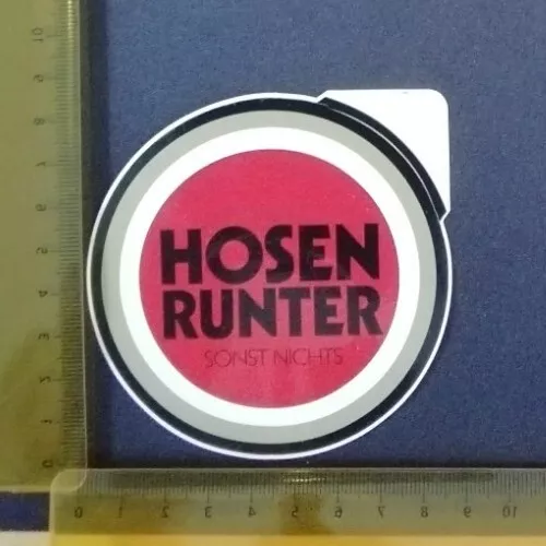 Aufkleber Sticker: Lucky Strike - Hosen Runter - sonst nichts Durchmesser 8,5 cm