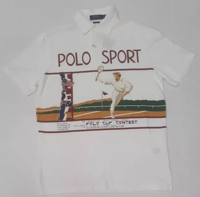 NWT POLO RALPH Lauren Cup Contest Polo Tennis Classic Fit Crest Stadium ...