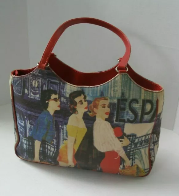 Retro Purse Handbag Three Ladies Shopping Bettie Page