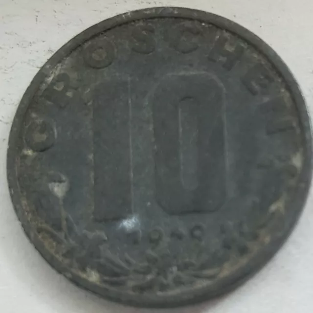 Old Coin 1940 Ten Groschen
