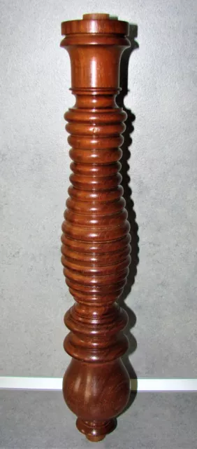 Antique Mahogany Column for Lamp Base or Other