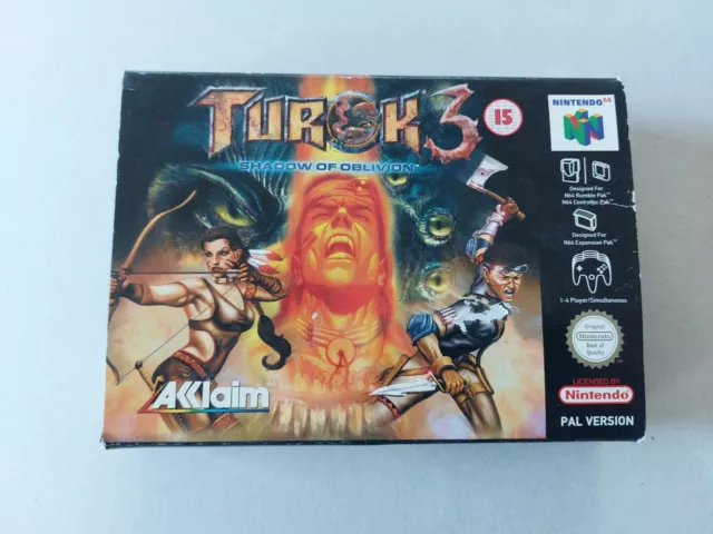 N64 TUROK 3 ~ Nintendo 64 PAL Boxed Complete