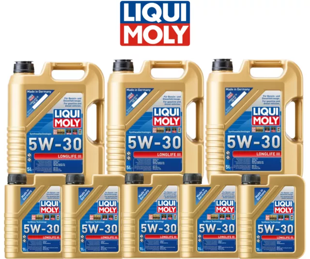 Motoröl Liqui Moly Longlife 3 III 5W-30 für VW 504 00 507 00 BMW LL-04 MB 229.51