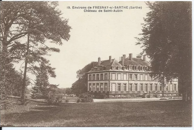 CPA-72 - Postcard - Surroundings of Fresnay S/SARTHE - Château de St AUBIN