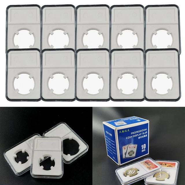 Pack de 10 organisateur de stockage de collecte de pièces contient en toute sé