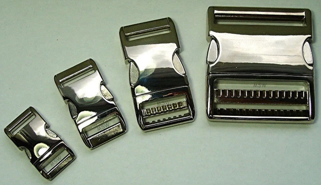 25 X Klickverschluss Steckschließer Gekrümmt, 20mm, Nylon