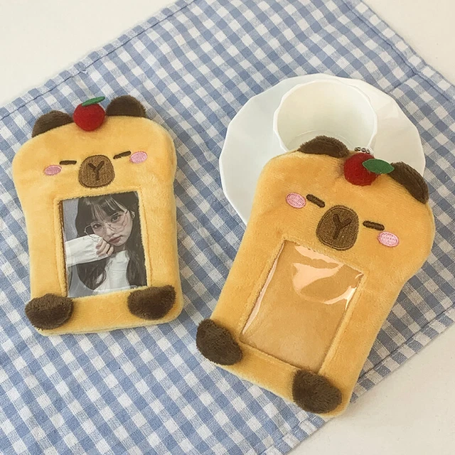 CUTE CAPYBARA PLUSH Card Display Set Meal Card Card Holder Small Card ...