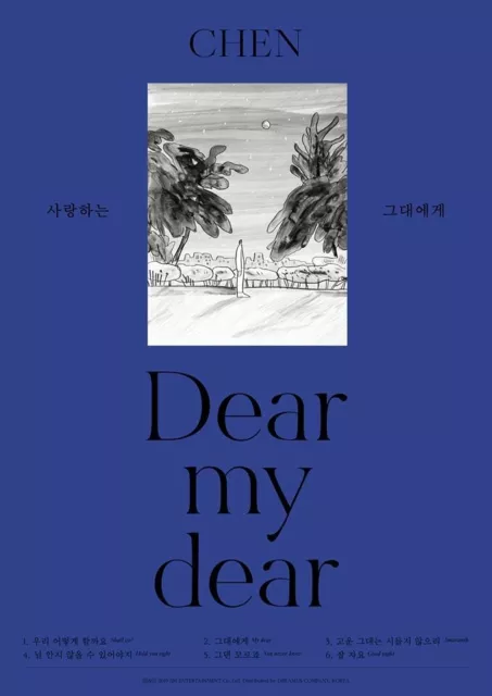 EXO CHEN [DEAR MY DEAR] 2nd Mini Album MY DEAR Ver CD+P.Book+Card+Letter SEALED