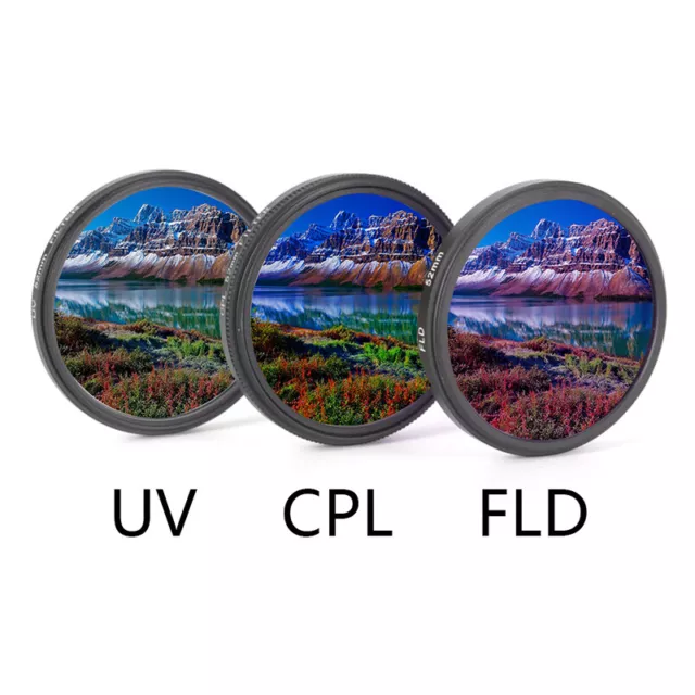 UV+CPL+FLD Lens Filter Set with Bag for Cannon Nikon Sony Pentax Camera Lens ~m'