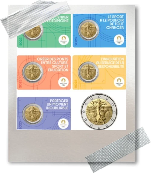 2 EURO 2023 coincard *** JO Paris 2024 Olympische Spelen *** France