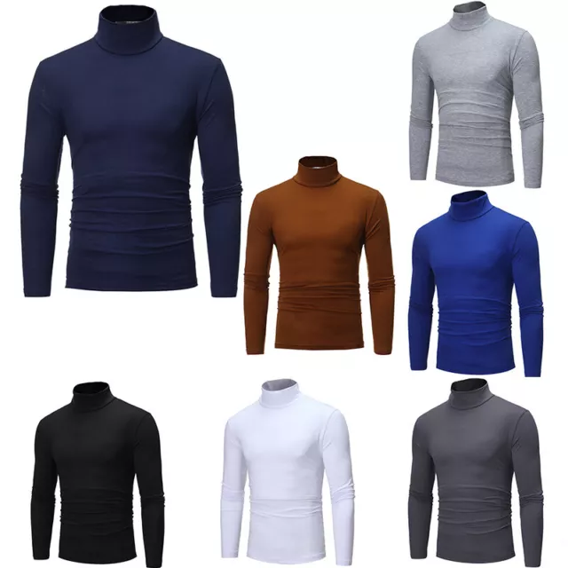 Thermals for Mens Cold Weather Long Sleeve Mock Neck Undershirt Jumper Pullover